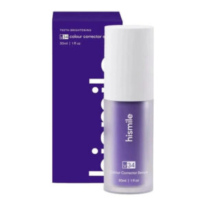 hismile v34 purple colour corrector – instant bright smile booster